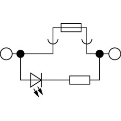 Saugiklių modulinė gnybtų blokas ST4FSICLED24