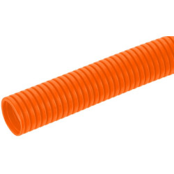 Apsauginis vamzdis 11 mm 100 m lankstus gofruotas, uždaras, oranžinis FTORC11100