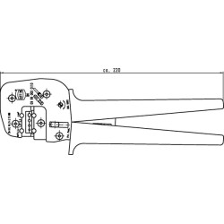 Užspaudimo įrankis su lokatoriumi C+D+E 09990000110