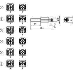 Kodavimo kaištis 09120009901