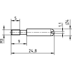 Standartinis kodavimo kaištis 09330009908