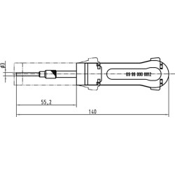 Užspaudžiamų kontaktų šalinimo įrankis Han® D 09990000012