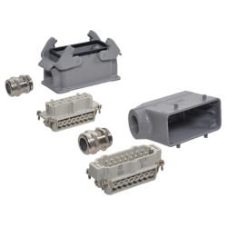 Pilnas 16 polių paviršinio montavimo jungčių rinkinys HANKIT16BS