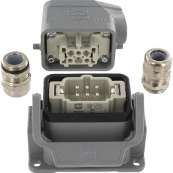 Pilnas 6 polių paviršinio montavimo jungčių rinkinys HANKIT06BS