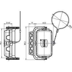 Dangtelis 10B su viena svirtimi, metalinis 09300105432