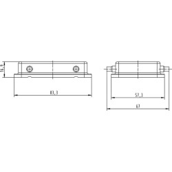 Dangtelis 32A su 4 kaiščiais, metalinis 09200325405