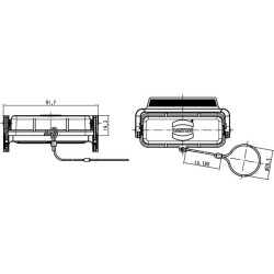 Dangtelis 16A su viena svirtimi, metalinis 09200165423
