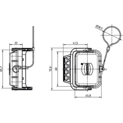 Dangtelis 6B su viena svirtimi, metalinis 09300065423