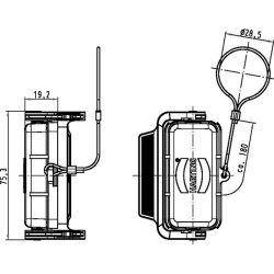 Dangtelis 10A su viena svirtimi, metalinis 09200105423