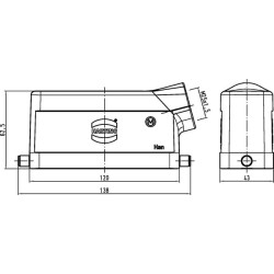 Kapotas 24B, LCM25 Šoninis įėjimas 19300241541