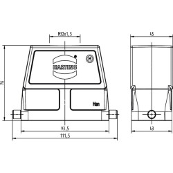 Kapotas 16B, HC M32 Viršutinis įėjimas 19300160447