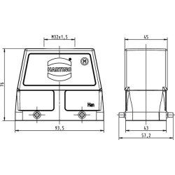Kapotas 16B, HC M32 Viršutinis įėjimas 19300160427