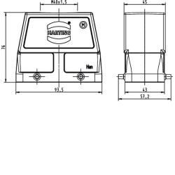 Kapotas 16B, HC M40 Viršutinis įėjimas 19300160428