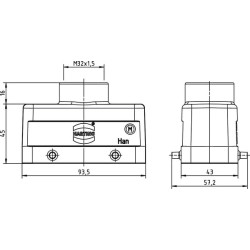 Kapotas 16B, LC M32 Viršutinis įėjimas 19300161442