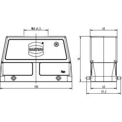 Kapotas 24B, HC M40 Viršutinis įėjimas 19300240428