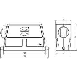 Kapotas 24B, HC M32 Šoninis įėjimas 19300240547