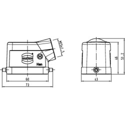 Kapotas 6B, LC M25 Šoninis įėjimas 19300061541