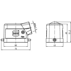 Kapotas 6B, LC M20 Šoninis įėjimas 19300061540