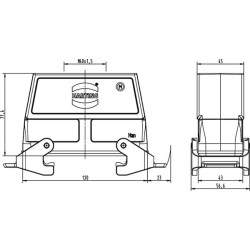 Jungiamojo gaubto 24B, HC M40 viršutinis įvadas 19300240738