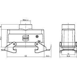 Jungiamojo gaubto 24B, LC M32 viršutinis įvadas 19300241732