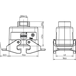 Jungiamojo gaubto 10B, LC M20 viršutinis įvadas 19300101730