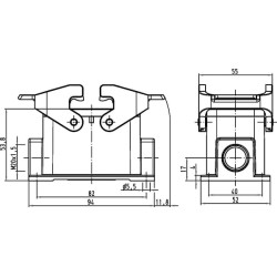 10B namas, paviršinis LC 1xM20 2 svirtys 19300101230