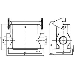 16B namas, HC paviršinis 2xM25 1 svirtis 19300160291