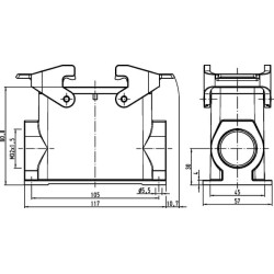 16B namas, HC paviršinis 1xM32 2 svirtys 19300160232