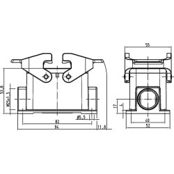 10B namas, paviršinis LC 1xM25 2 svirtys 19300101231