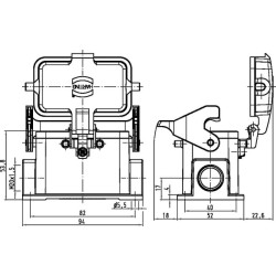 10B namas, paviršinis LC 1xM20 1 svirtis 19300101255