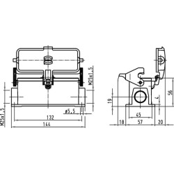 24B namas, paviršinis LC 2xM25 1 svirtis 19300241296