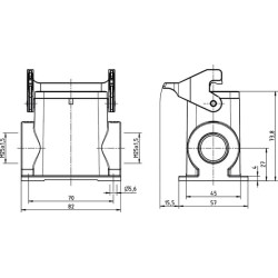 6B namas, paviršinis HC 2xM25 1 svirtis 19300060291