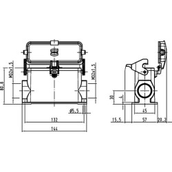 24B namas, paviršinis šildymas 2xM32 1 svirtis 19300247297