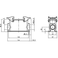 24B namas, paviršinis šildymas 2xM32 1 svirtis 19300240272