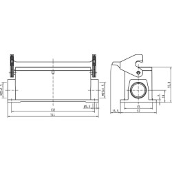 24B namas, paviršinis LC 2xM25 1 svirtis 19300241291