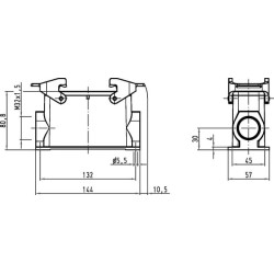 24B namas, paviršinis HC 1xM32 2 svirtys 19300240232