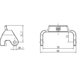 Dviguba spyna HAN32A 09000005223