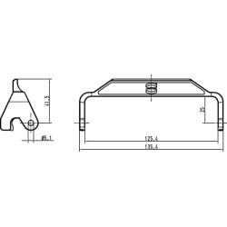 Svirtis su viena spyna HAN24B 09000005230