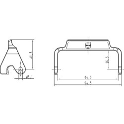 Dviguba spyna HAN32B 09000005231