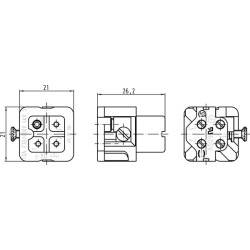 Įdėklas A, vidinis 3P varžtas 09200032711