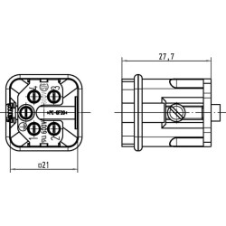 Įdėklas A, išorinis 4P varžtas 09200042611
