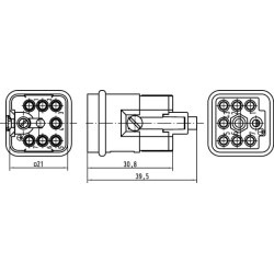 Įdėklas Q, išorinis 7/0 užspaudžiamas 09120073001