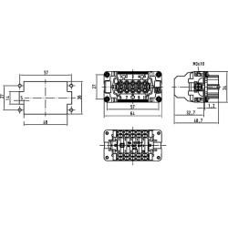 Įdėklas ESS, 10P moteriškas sriegis, narvo formos spaustukas 09330102772
