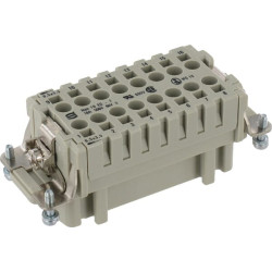 Įdėklas ES, 16P moteriškas sriegis, narvelinis spaustukas 1-16 09330162716