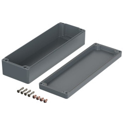 Korpusas, aliuminis 120x360x80mm A124