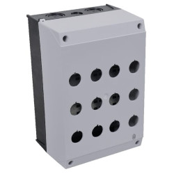 Paviršinio montavimo korpusas, 12 skylių M22I12