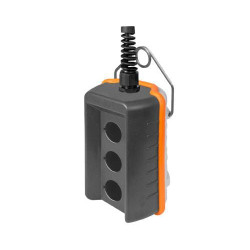 Pakabinamas mygtukinis jungiklis, nuotolinio valdymo pultas, 3 skylės, pilkas 080R140P3