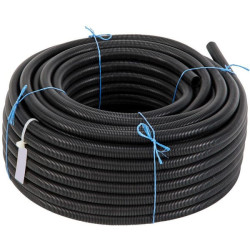 Apsauginis vamzdis 19 mm 50 m lankstus gofruotas, uždaras, juodas FTBLC19050