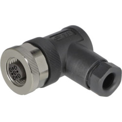 5 polių kištukas, M12 lizdas, B kodas, 90 laipsnių, M1205FE90B