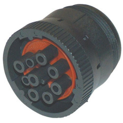 9 kontaktų kištuko korpusas, moteriškas, DSHD1691939SE